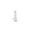 Gode jelly transparent ventouse taille M 17.5cm 